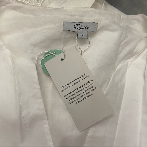 New! Rails Gia Belted Eyelet Dress in White nwt 21879 - Picture 15 of 16